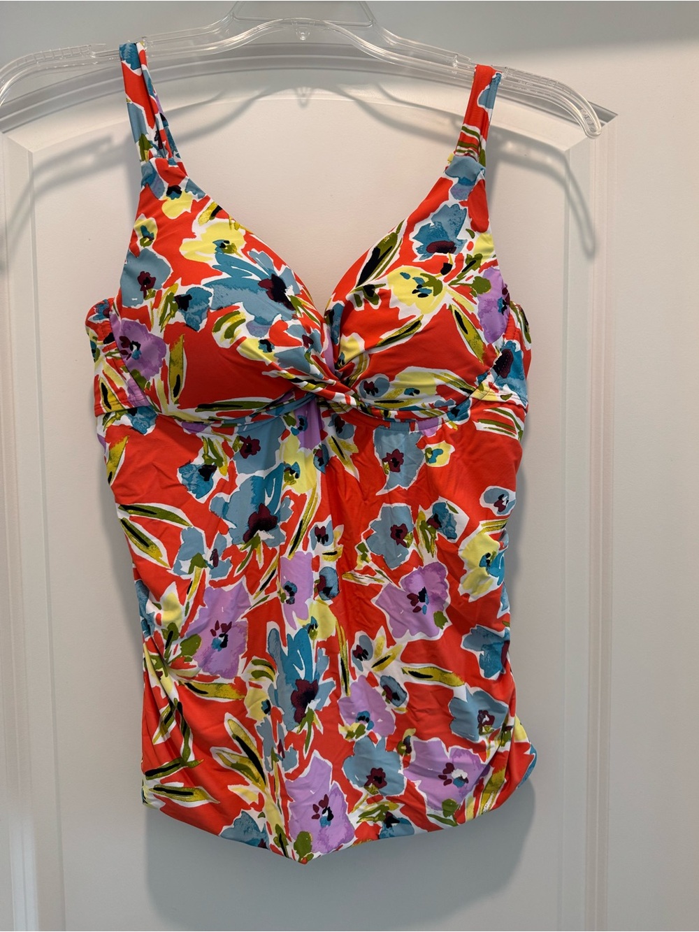 Anne Cole Floral Tankini Top 36 DD/38 D - Swimwear